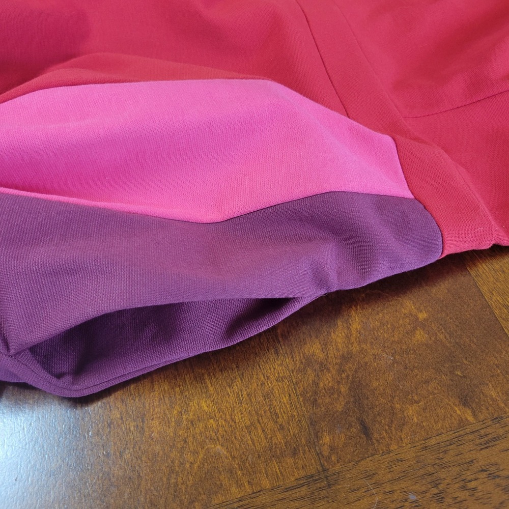 Boden Claudia Dress Size 6 UK 10 Colorblock Pleated Fit and Flare 3/4 Sleeve - Picture 11 of 16